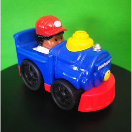 Fisher Price Little People Wheelies Steam Engine Choo Choo Train Michael Boy