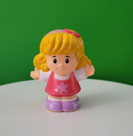 Fisher Price Little People Blonde Girl with Pink Shirt