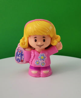 Fisher Price Little People Emma in Pink with Backpack