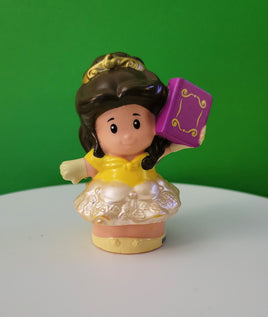 Fisher Price Little People Princess Belle with Yellow Dress and Purple Book