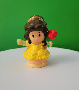 Fisher Price Little People Disney Princess Belle with Yellow Dress and Red Rose