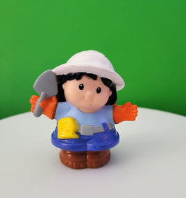 Fisher Price Little People Girl Construction Worker