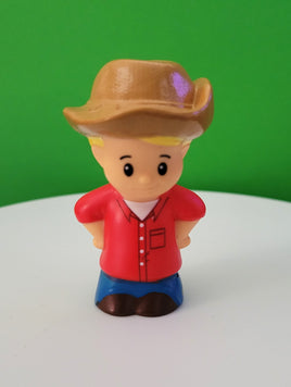 Fisher Price Little People Eddie with Brown Cowboy Hat