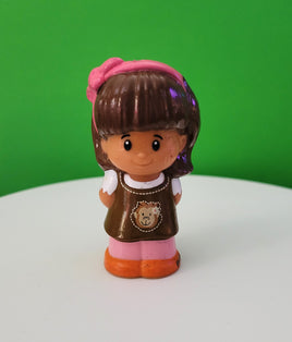 Fisher Price Little People Mia in Brown Dress