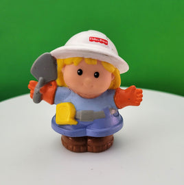 Fisher Price Little People Girl Construction Worker