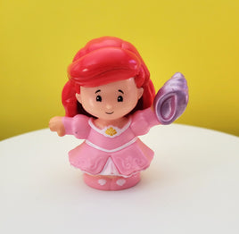 Fisher Price Little People Disney Princess Ariel with Pink Dress and Purple Shell