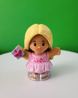 Fisher Price Little People Barbie Pink Dress with Present