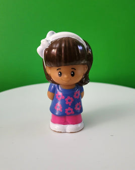 Fisher Price Little People Mia in Blue and Pink Dress