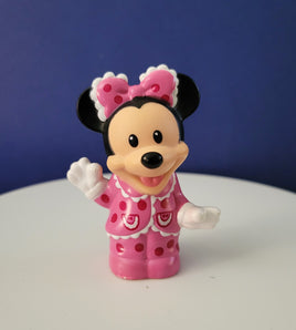 Fisher Price Little People Disney Minnie Mouse in Pink Polka Dot Pajamas