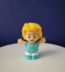 Fisher Price Little People Girl in Light Blue Outfit