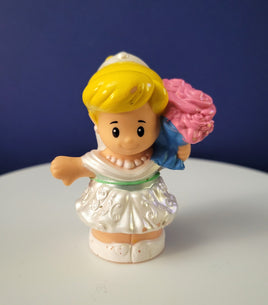 Fisher Price Little People Princess Cinderella Wedding Bride with Flowers