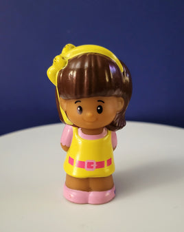 Fisher Price Little People Mia in a Yellow Dress