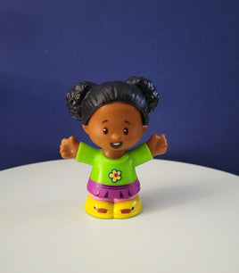 Fisher Price Little People Tessa with Green and Purple Dress