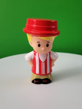 Fisher Price Little People Eddie in Red and White Circus Outfit