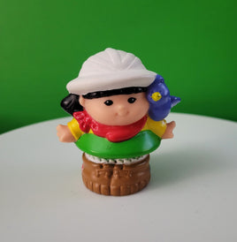 Fisher Price Little People Sonya Lee Safari Girl with Blue Bird