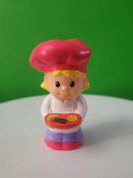 Fisher Price Little People Girl Chef in Pink Hat