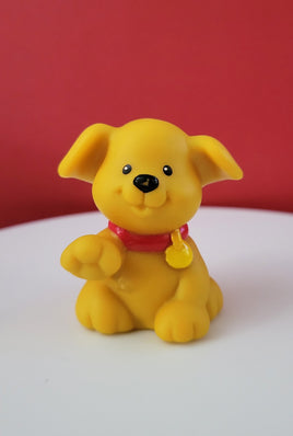 Fisher Price Little People Brown Puppy Dog with Red Collar