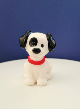 Fisher Price Little People White and Black Puppy Dog