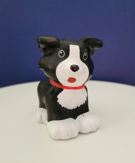 Fisher Price Little People Black and White Puppy Dog