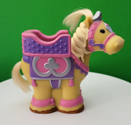 Fisher Price Little People Brown Horse with Purple and Pink