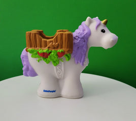 Fisher Price Little People White Horse with Purple Mane