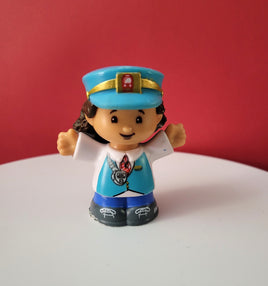 Fisher Price Little People Train Conductor Blue