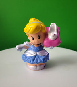 Fisher Price Little People Cinderella with Slipper on Pink Pillow