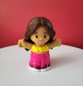 Fisher Price Little People Girl with Yellow and Pink Outfit