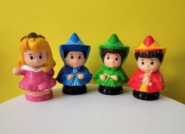 Fisher Price Little People Disney Sleeping Beauty Aurora & 3 Fairy Godmothers