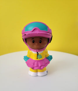 Fisher Price Little People Tessa in Pink Snowboarding Outfit