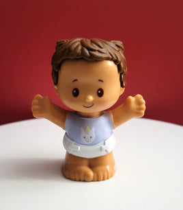 Fisher Price Little People Baby Girl Brown Hair