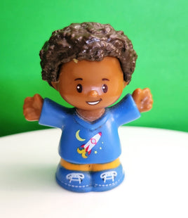 Fisher Price Little People Boy with Blue Rocket Shirt
