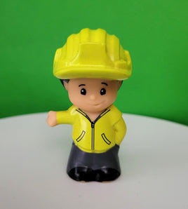 Fisher Price Little People Koby Recycle Truck in Yellow with Hat