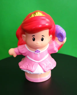 Fisher Price Little People Princess Ariel with Crown and Purple Shell