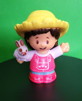 Fisher Price Little People Mia in hat with bunny