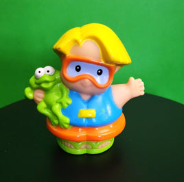 Fisher Price Little People Eddie with Goggles and Frog