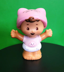 Fisher Price Little People Snuggle Baby Pink Kitten Hat (Light)