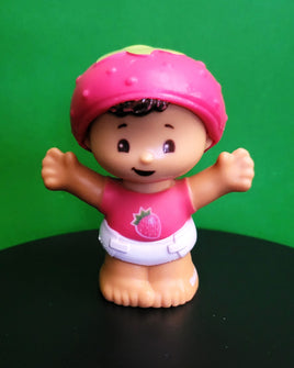 Fisher Price Little People Snuggle Baby Strawberry Hat