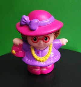 Fisher Price Little People Maggie with Pink Purse and Pink Hat