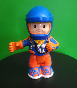 Fisher Price Little People Eddie Race Car Driver Orange