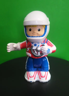 Fisher Price Little People Eddie Race Car Driver White