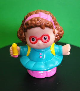 Fisher Price Little People Maggie with a Pencil and Backpack