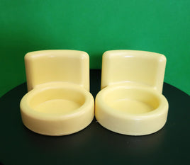 Fisher Price Little People Yellow Chairs set of 2