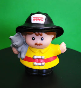 Fisher Price Little People Fireman with Kitten
