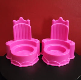 Fisher Price Little People Disney Pink Princess Chairs set of 2