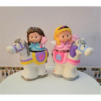 Fisher Price Little People Princess Horse Lot of 2