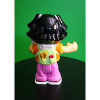 Fisher Price Little People 3" Sonya Lee Bendable Figure w/ Cat Backpack Student