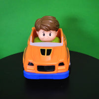 Fisher Price Little People Wheelies Orange Car