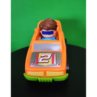 Fisher Price Little People Wheelies Orange Racecar