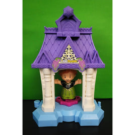 Fisher Price Little People Frozen Anna In Arendelle Figure & Mini Castle